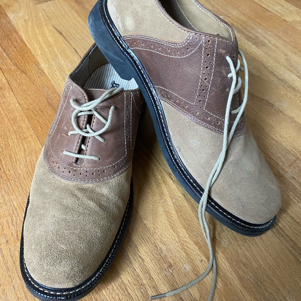 Bass size 11.5 two tone “Eugene” saddle shoes, worn once